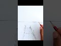 Como Dibujar un Muelle de Madera - Paisaje facil | #shorts