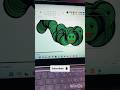 make a snake in ms paint #shorts #snake #tricks
