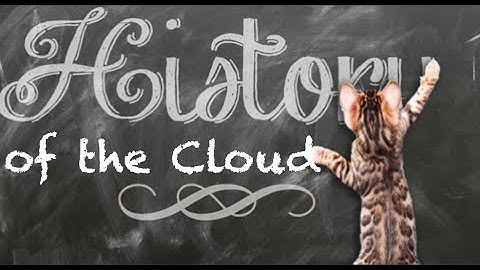 The History of Cloud Computing