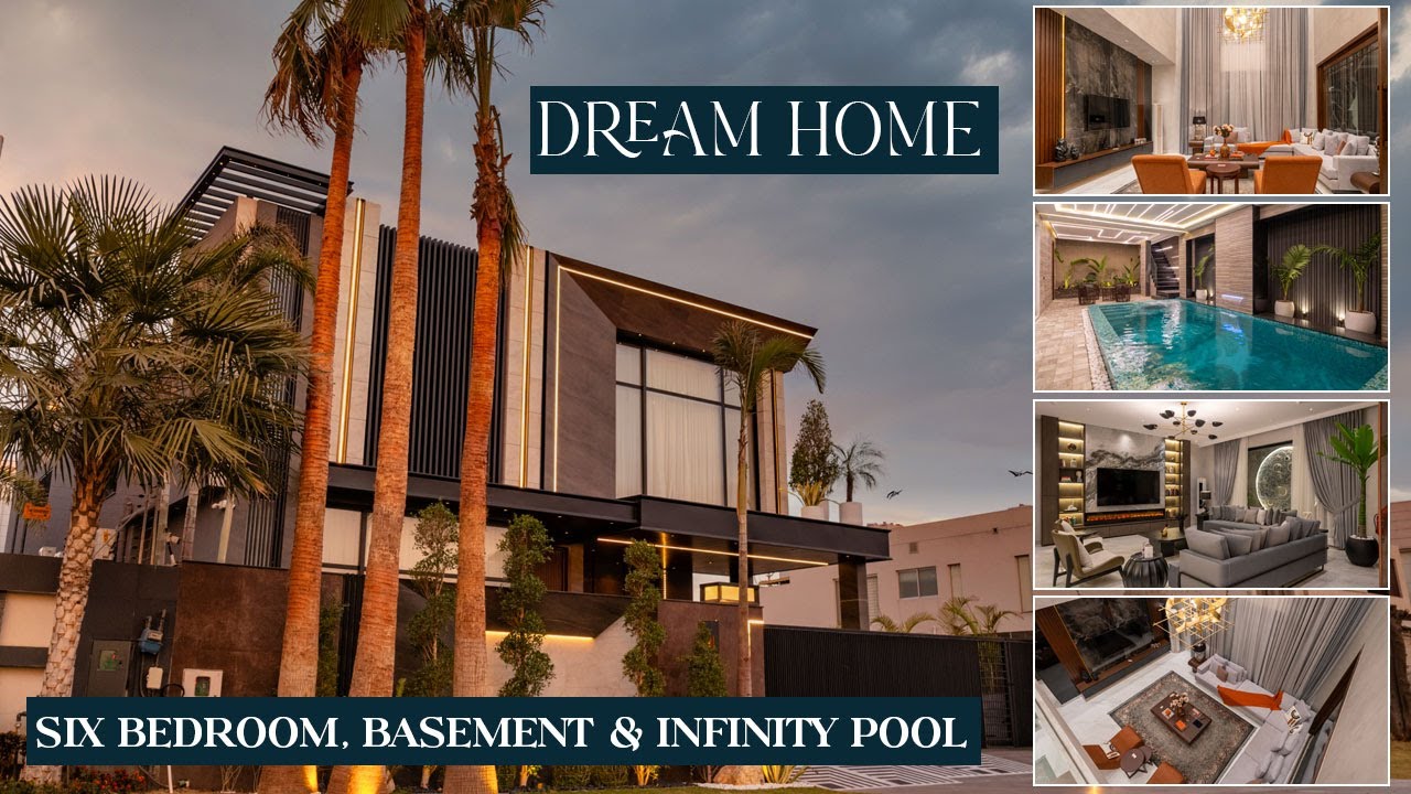 Дом мечты! Роскошный дом с шестью спальнями, подвалом и панорамным бассейном от студии дизайна Mo...