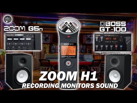 Zoom G5n vs BOSS GT-100 by Monitors Speakers. ZOOM H1 Audio Recorder.