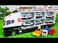 トミカ おかたづけコンボイ 警察カラーバージョンを開けてみよう！ Tomica Clean Up Big Convoy Police Version