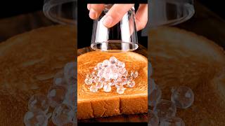 crystal ball on bread 🍞 #odlysatisfying #bread #youtubeshort #viralshort #breakfastfood