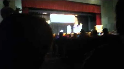 My little brother at the talent show