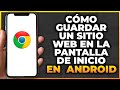 Cómo guardar un sitio web en la pantalla de inicio en Android (2023)