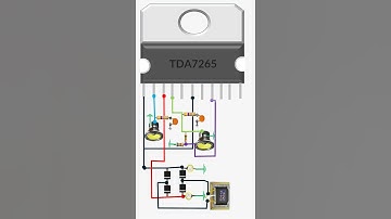 TDA7265 ic amplifier circuit diagram#electronic