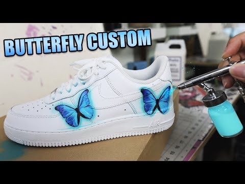 air force ones butterfly