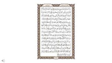 313 شرح موجز باللغة التركمانية للشيخ ( حامد عبد الكريم )على شكل صفحات من القران الكريم