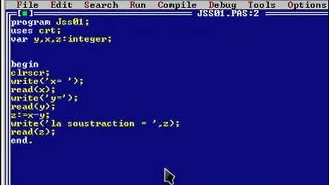 Cours pascal 1 année informatique LMD algerie(La soustraction et la moyenne )