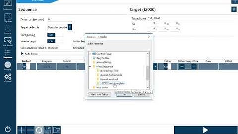 N.I.N.A Nighttime Imaging N Astronomy creating a sequence template
