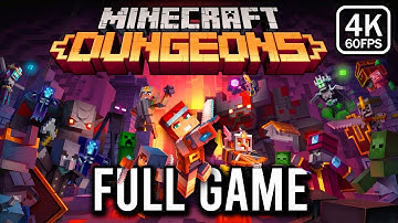 Minecraft Dungeons - FULL GAME Walkthrough (4k 60fps) - No Commentary