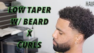 Hair Cut Tutorial | Low Taper w Beard Line Up