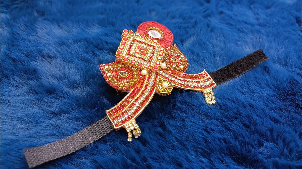 Heavy Stone Chain Mukut For Lord 👌 बहुत ही आसान तरीके से बनाइए भगवानो की‌ मुरतीयो के लिए मुकूट 👌