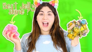 BEST JELLY CUBE SLIME TEST WITH DIFFERENT SIZE OF SPONGES | Slimeatory #248