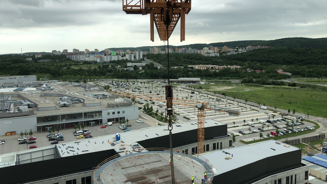 Crane - 4K 360° view, Nová Nemocnica Bory - Bratislava