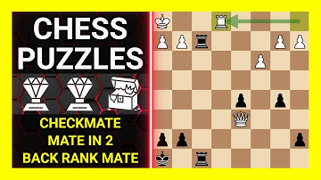 Chess Puzzles to Practice. Themes: Checkmate, Mate in 2, Back rank mate. Learn Chess