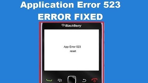 How to Fix Application Error 523
