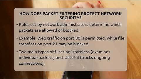 How Does Packet Filtering Protect Network Security? - Talking Tech Trends