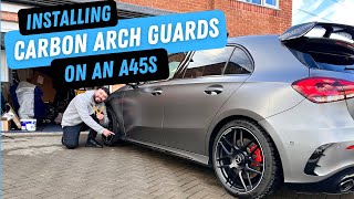 How to Install Arch Guard on Mercedes A45s Amg | Carbon Fibre Arch Guard Installation Tutorial