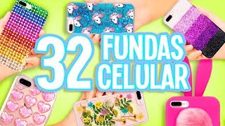 32 IDEAS PARA HACER FUNDAS PARA TU CELULAR ❤️COMPILACIÓN - Tutoriales Belen