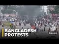 Bangladesh protests police fire tear gas in dhaka