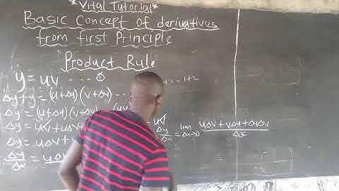 CALCULUS||HOW TO PROVE PRODUCT RULE||FIRST PRINCIPLE