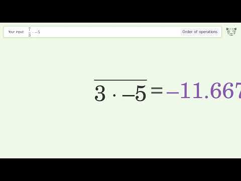 Master Order of Operations: Solve 7/3*-5 Step by Step!