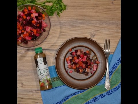 Оригинальный рецепт Винегрета с соусом Малина и базилик Fresh Dressing