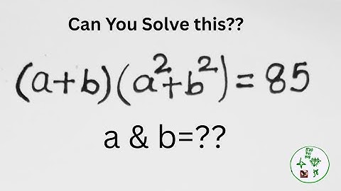 Wiskunde Olympiade | Een leuk algebraprobleem | Kun jij dit oplossen?🤔