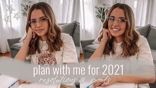 2021 PLAN WITH ME | HOW TO SET REALISTIC GOALS &amp; RESOLUTIONS | Brenna Lyons