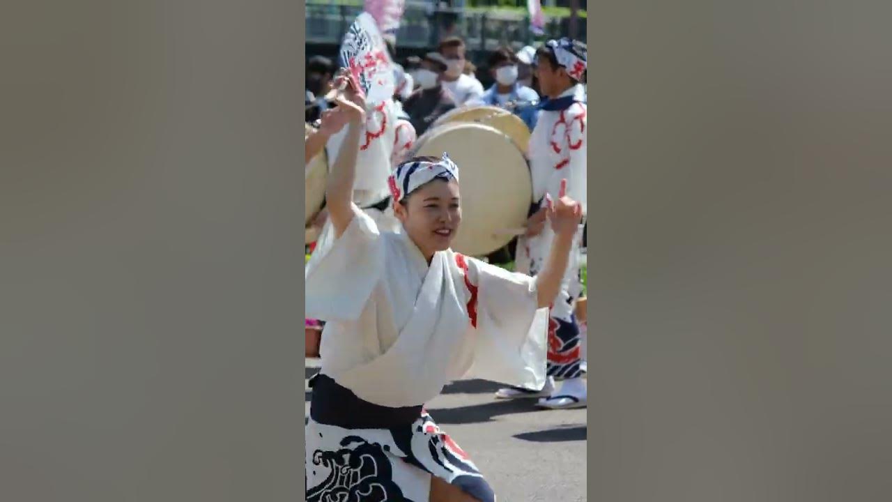 Japanese traditional dance Awa odori. #shorts