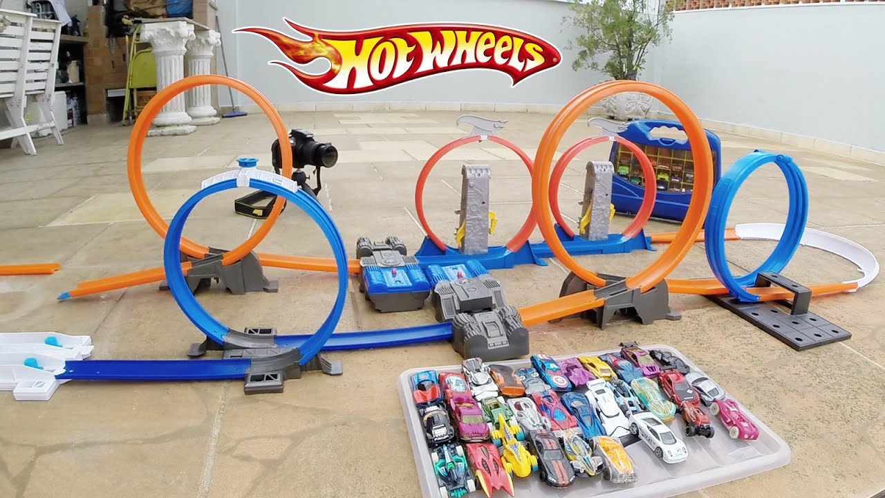 Hot Wheels Pista Desafio com 6 Loopings e uma curva Brinquedos 2017