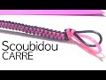 Comment  faire un scoubidou carré avec 4 fils tutoriel