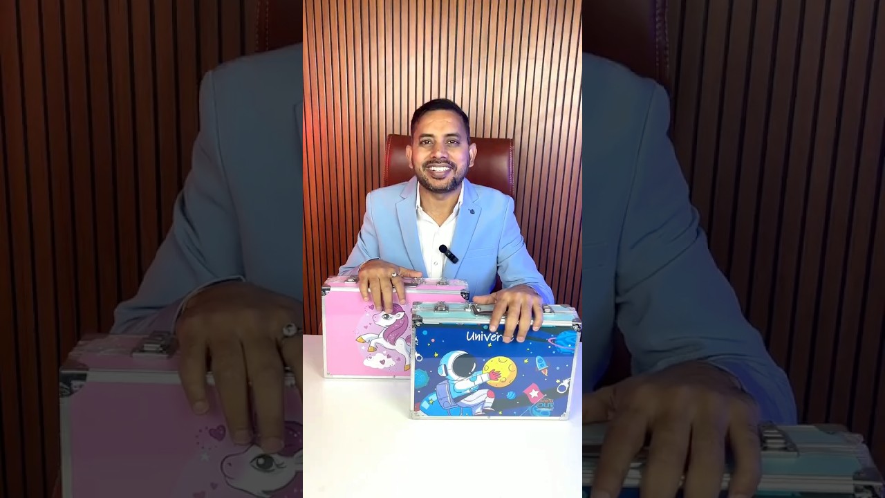 Colour Suitcase Set for Kids🦄🎨 #drawing #stationery #artkit #unicorn