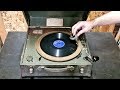 WW2 Gramophone Demonstration 78 RPM Phonograph Player Bing Crosby Star Dust