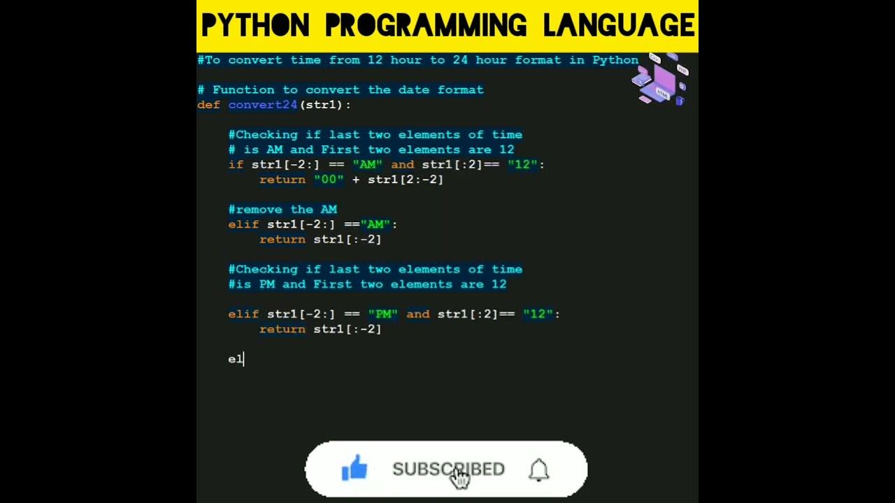 python 92 To convert time from 12 hour to 24 hour format in Python