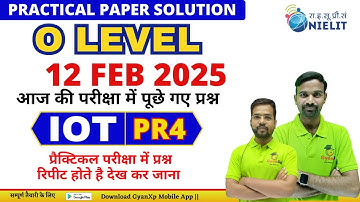 12 FEB Practical Paper Solution|| PR4 || Internet of Things || M4-R5.1 || O Level JAN 2025