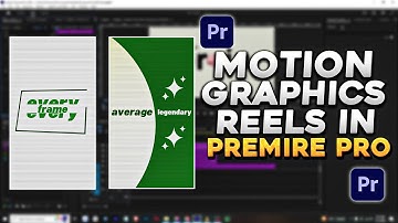 Motion Graphics Reels bewerken in Premiere Pro – van beginner tot professional