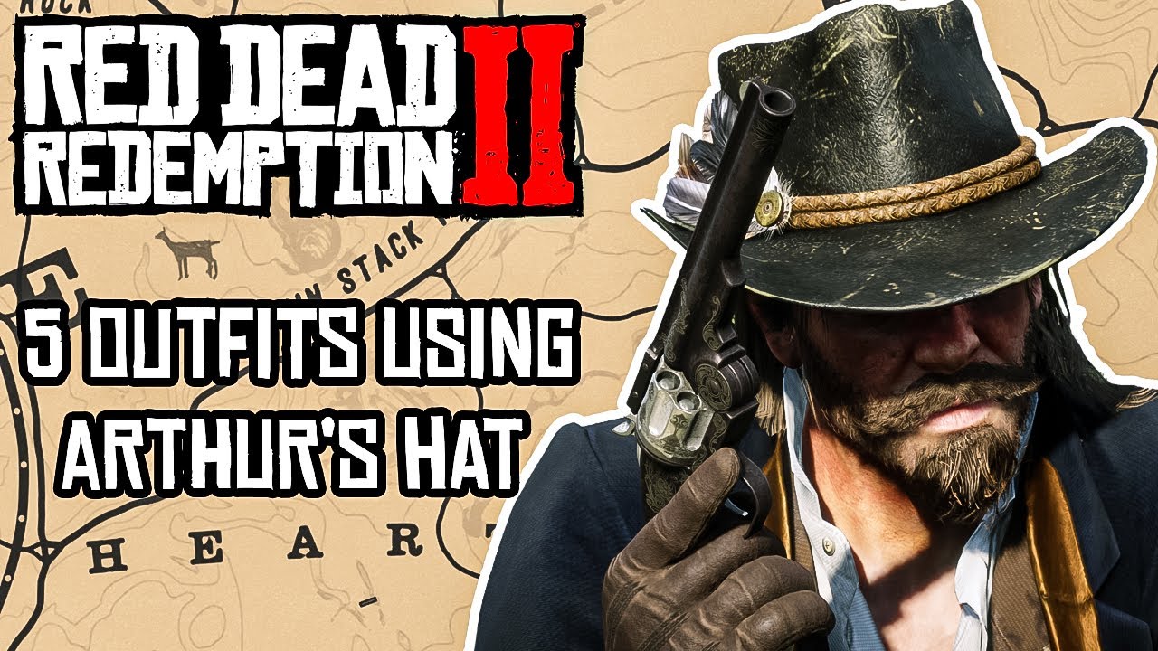 5 Outfits Using Arthur's Hat || Red Dead Redemption 2 - YouTube