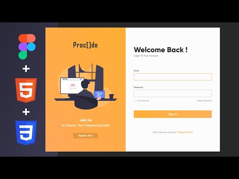 Login Page UI Design | Figma UI/UX Tutorial | Convert Figma Design to HTML and CSS