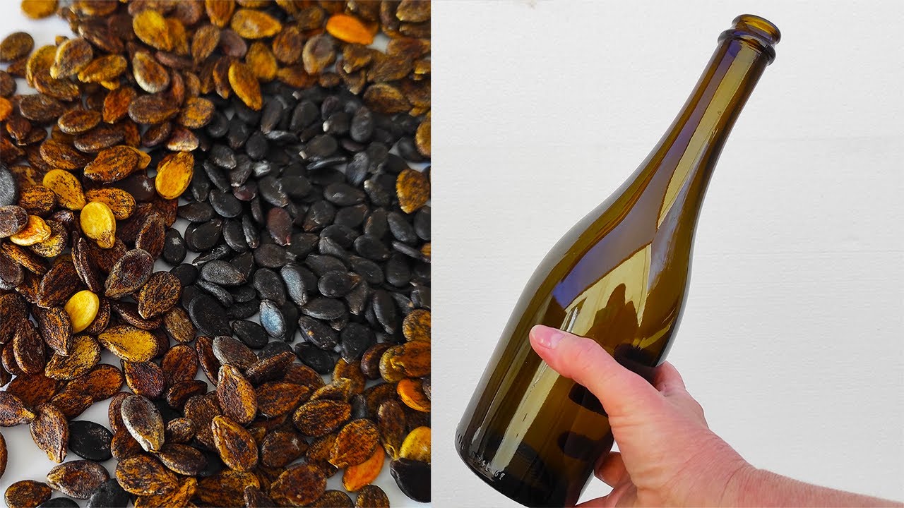 Glued it to the bottle... Incredible Bottle Art idea