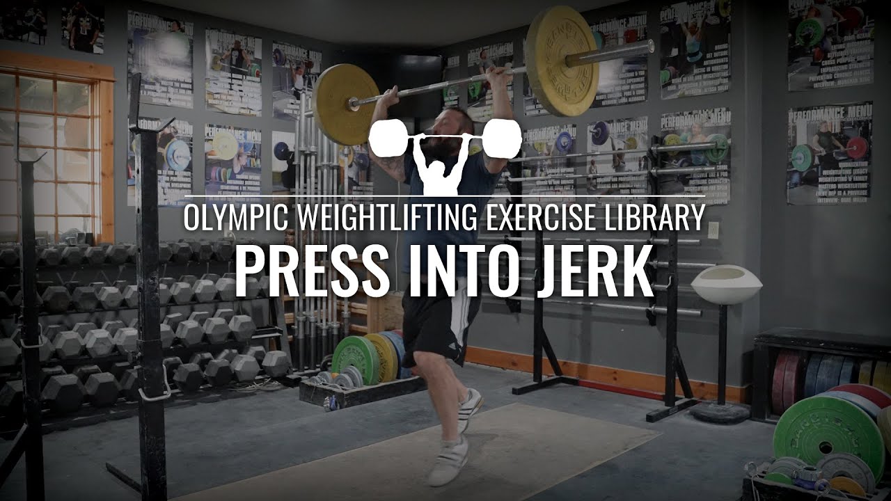 Press into Jerk Olympic Weightlifting Exercise Library YouTube