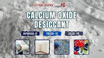 Calcium oxide desiccant by 20 microns