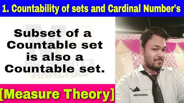 #CountableSet Theorems | Every subset of a Countable set is Countable set.