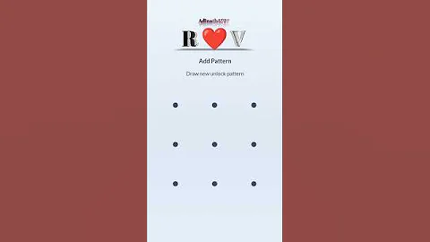 #RV  Pattern lock 💞 name status        | R❤V whatsapp status #shorts #status #youtube #youtubeshorts