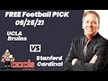 Free Football Pick UCLA Bruins vs Stanford Cardinal Prediction, 9/25/2021 College Football Best Bet