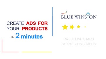 Create Ads for Your Products in 5 minutes - BlueWinston.com