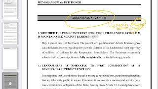 Moot court memorial drafting | Format of a memorial | Moot court in Law school | Lawcal Academy