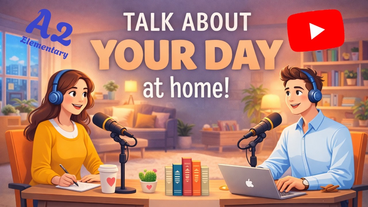 Talk About Your Day at Home | Speak English Easy With Podcast (A1-A2)