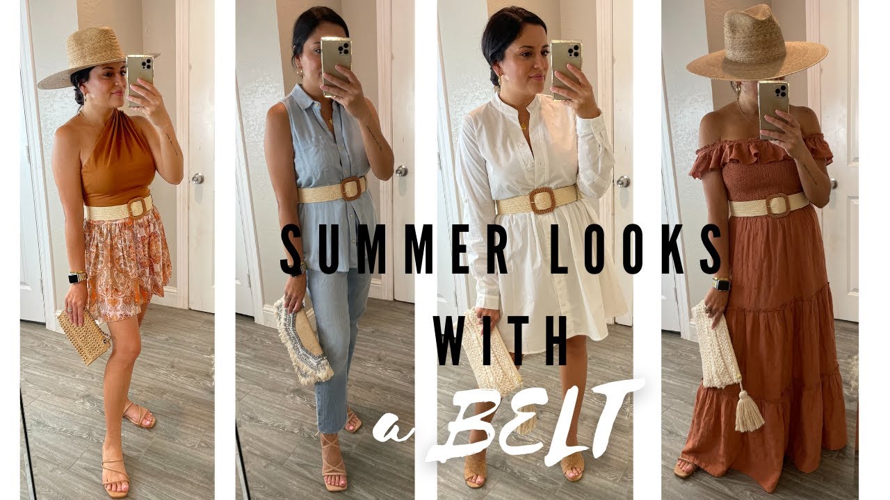 STYLE TALK: HOW TO STYLE A BELT | AMAZON WOVEN BELT | SUMMER OUTFITS WITH BELT